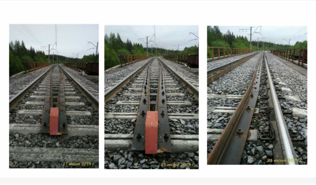 Монтаж контруголка на Ж/Б мосту 1298км 7пк